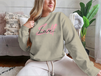 Self-Love Requires Bravery Modern Calligraphy Design for Sweatshirt