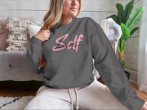 Self-Love Requires Bravery Modern Calligraphy Design for Sweatshirt