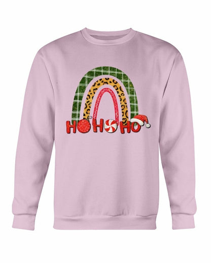 HO HO HO Rainbow Santa Christmas Sweatshirt