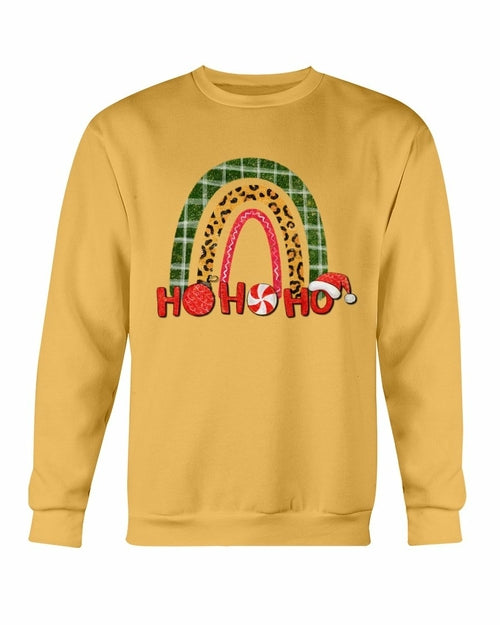 HO HO HO Rainbow Santa Christmas Sweatshirt