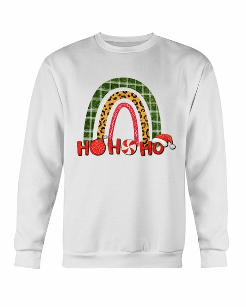 HO HO HO Rainbow Santa Christmas Sweatshirt